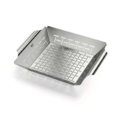 Weber Deluxe Gemüsekorb Groß Edelstahl Für Grills Ab ø 57 Cm Und Ab Q 3000 Serie