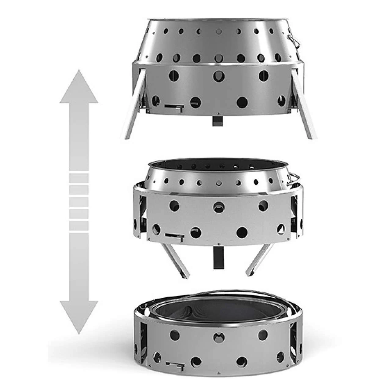 Petromax Atago Holz/Holzkohle Grill Feuerschale Feuerstelle Campinggrill Ø 34 Cm 4 Petromax Atago Holz/Holzkohle Grill Feuerschale Feuerstelle Campinggrill Ø 34 Cm – Bild 2