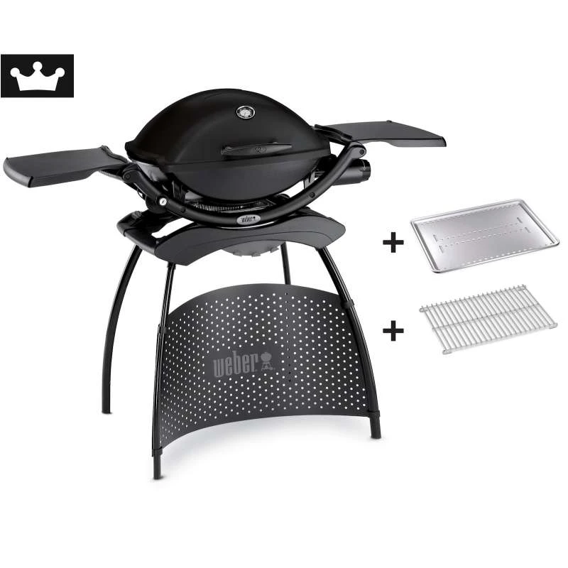 Weber Gasgrill Q 2200 Black Mit Stand Inkl. Hitzeschild Und Bratenrost 3 Weber Gasgrill Q 2200 Black Mit Stand Inkl. Hitzeschild Und Bratenrost