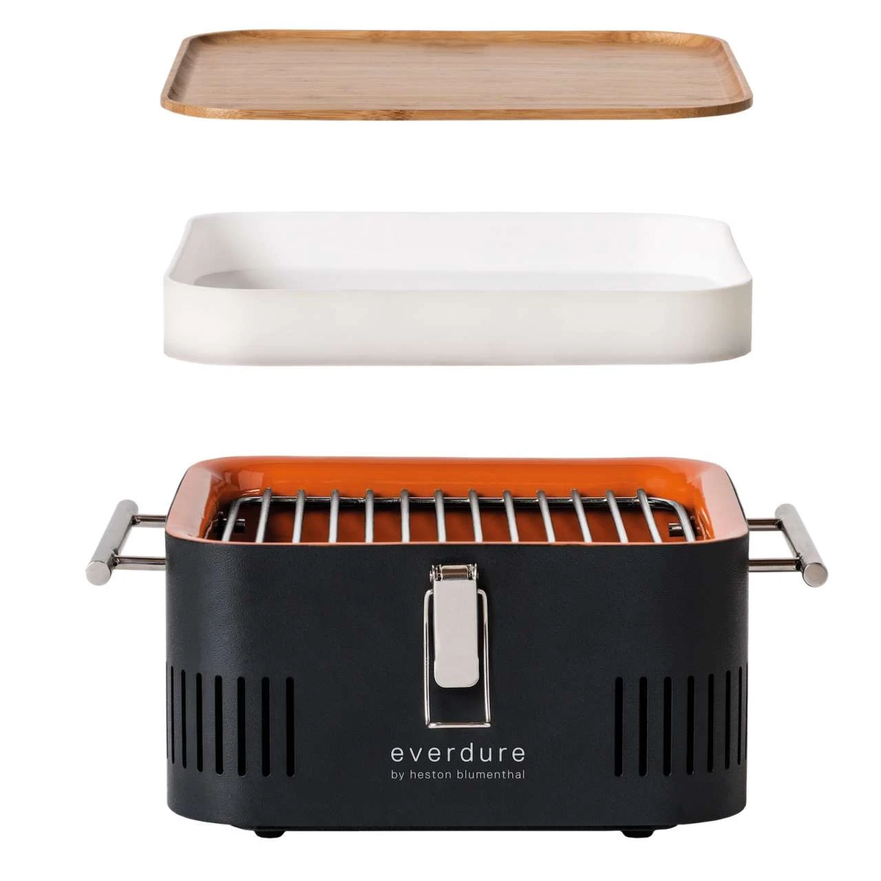 Everdure Holzkohlegrill Cube Farbe Orange Tragbar Ca. 38 X 32 X 22 Cm HBCUBEOEU 4 Everdure Holzkohlegrill Cube Farbe Orange Tragbar Ca. 38 X 32 X 22 Cm HBCUBEOEU – Bild 2
