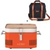 Everdure Holzkohlegrill Cube Farbe Orange Tragbar Inkl. Transporttasche