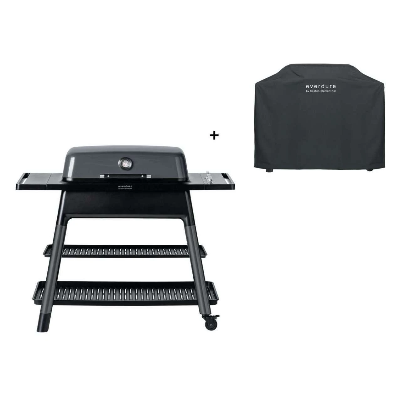 Everdure Furnace Gasgrill 3-Brenner Mit Doppelboden Farbe Graphite Inkl. Premium Abdeckhaube 3 Everdure Furnace Gasgrill 3-Brenner Mit Doppelboden Farbe Graphite Inkl. Premium Abdeckhaube