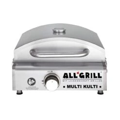 Allgrill MULTI-KULTI Set 2 Zündgesichert - Gasgrill + Edelstahlpizzahaube Mit Kamin -Grillwerkstatt 000522150000 2 1280x1280
