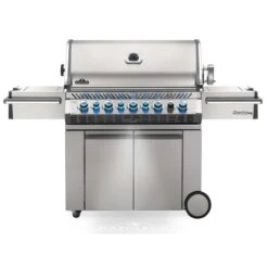 Napoleon Prestige Pro 665 Edelstahl ERDGAS Gasgrill 31 KW 8 Brenner Inkl. Drehspieß-Set PRO665RSIBNS