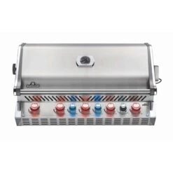 Napoleon Prestige Pro 665 Edelstahl Einbau-Gasgrill 27 KW 7 Brenner Inkl. Drehspieß-Set BIPRO665RBPS