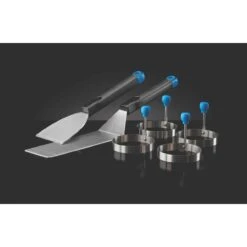 Napoleon Frühstücks Besteckset Frühstückset 4 Universalringe Für Spiegelei & Co. Und 2 Planchaspatel -Grillwerkstatt 000534360000 1 1280x1280