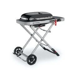 Weber Traveler Portabler Gasgrill Black Mit Rollwagen In Silber 9010079 -Grillwerkstatt 000543740000 2 1280x1280