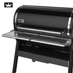 Weber Klappbarer Fronttisch 2-seitig Klappbar Aus Edelstahl Für SmokeFire EX6 Pelletgrill