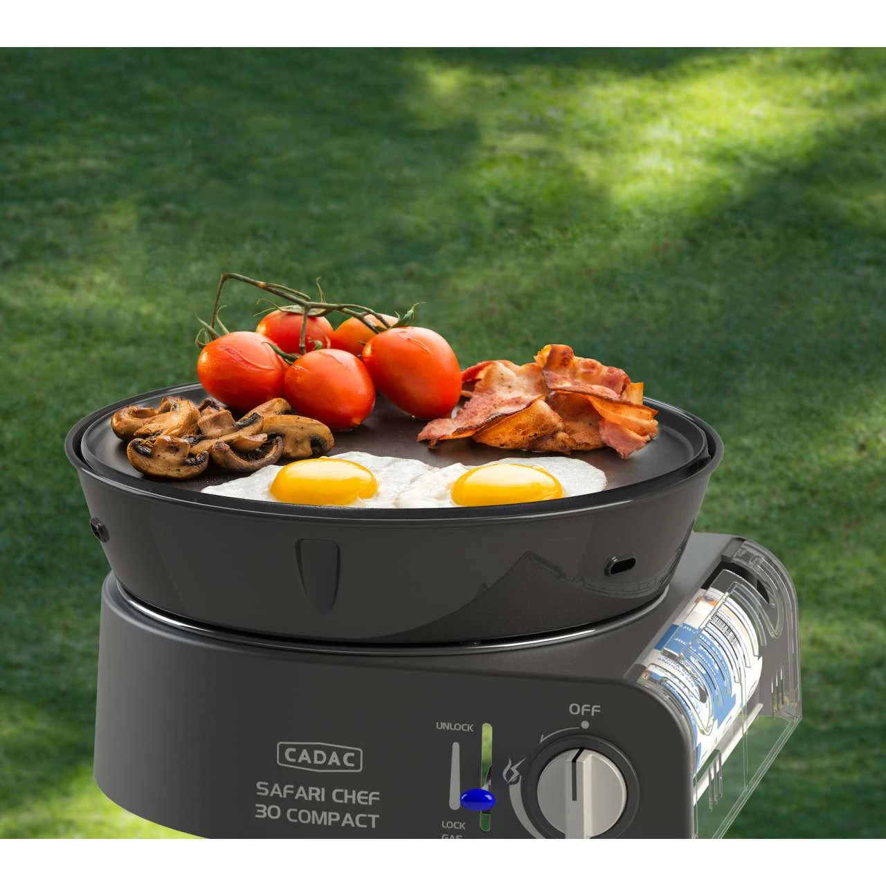 Cadac Safari Chef 30 Compact Gasgrill Leichtgewichtiger Campinggrill ø 30 Cm 6525L1-10-UN 7 Cadac Safari Chef 30 Compact Gasgrill Leichtgewichtiger Campinggrill ø 30 Cm 6525L1-10-UN – Bild 5