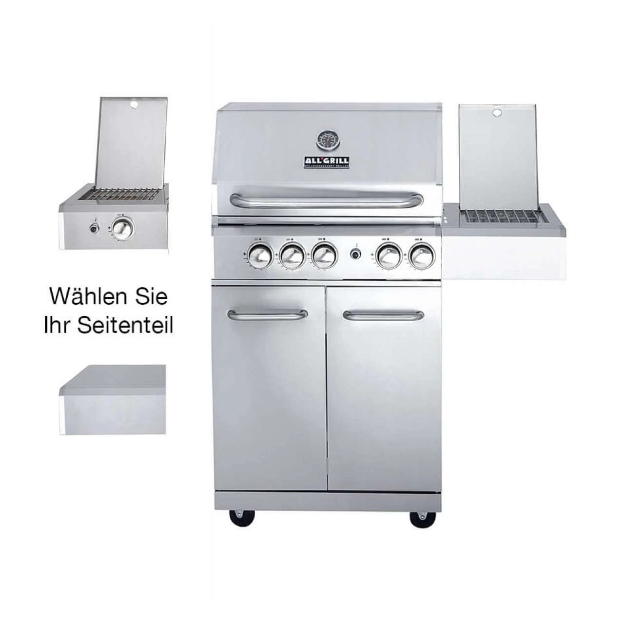 Allgrill ALLROUNDER Modular M Gasgrill 3 Brenner/Seitenkocher/Backburner 3 Allgrill ALLROUNDER Modular M Gasgrill 3 Brenner/Seitenkocher/Backburner