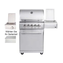 Allgrill Top-Line Modular CHEF M Gasgrill 3 Brenner/Seitenkocher/Backburner