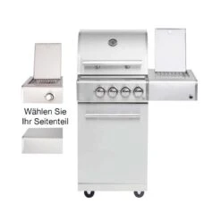 Allgrill Top-Line Modular CHEF S Gasgrill 2 Brenner/Seitenkocher/Backburner