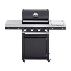 Grandhall Gasgrill Premium G4 Trolley 14 KW 4 Brenner, 1 Seitenbrenner K04000331A