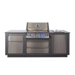 Napoleon Outdoor Küche Oasis Compact 105 Mit Prestige 500 Einbaugrill Und Einbau Sizzle Zone